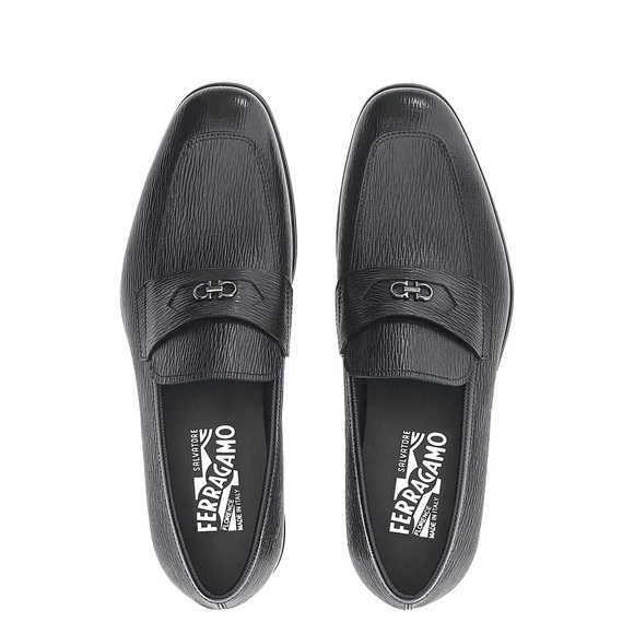 Brand New!! MSRP $795 Men’s Salvatore Ferragamo Martin Gancini Leather Loafers - Picture 4 of 6